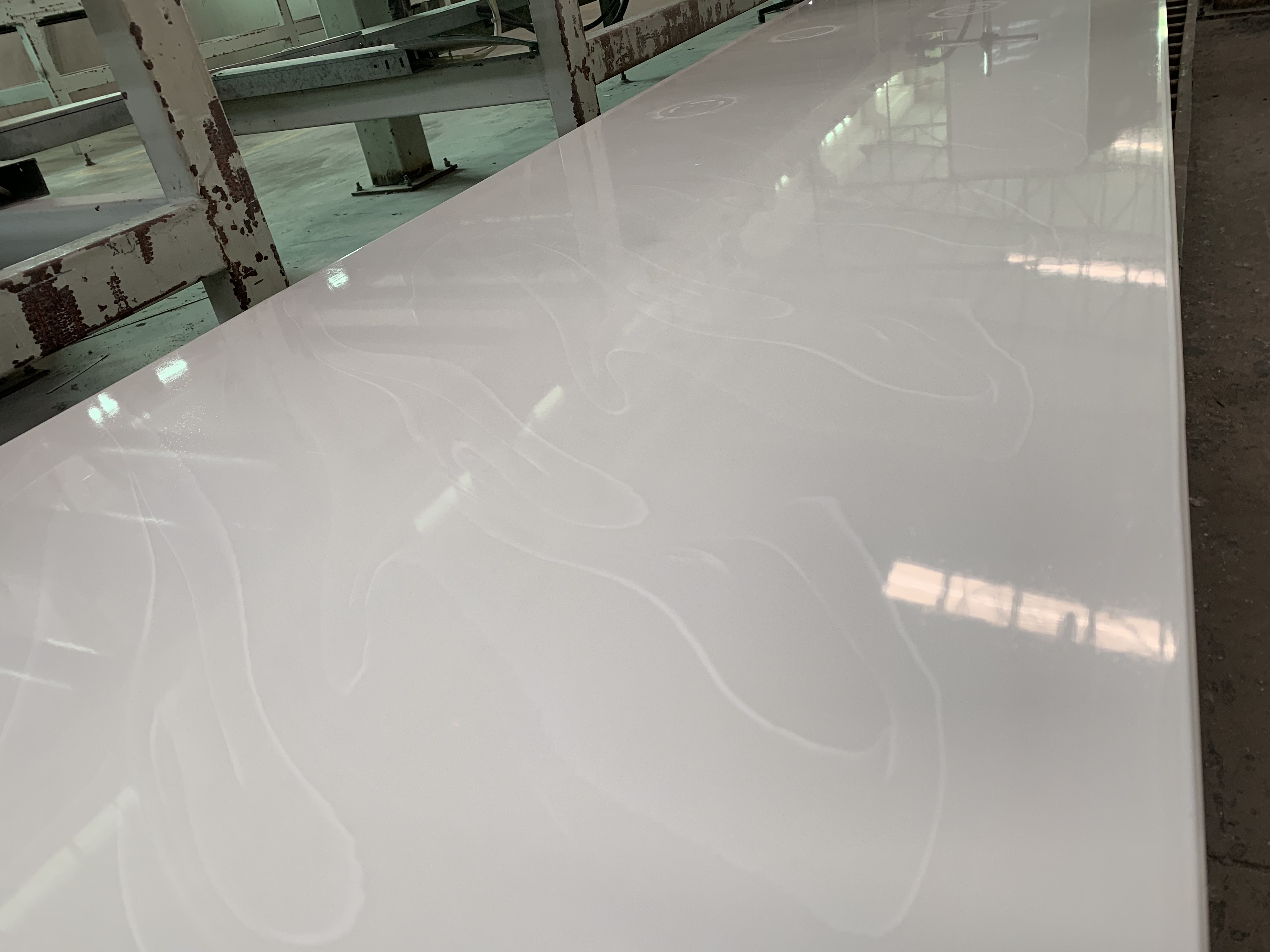 المطبخ كونترتوب 6-30 مم 100٪ أكريليك نقي صلبة أسطح رخامية من الكتان