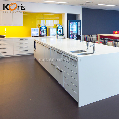 الاكريليك الصلبة سطح بلاط السيراميك التقليد عالية للمطبخ أعلى الغرور الحمام أعلى