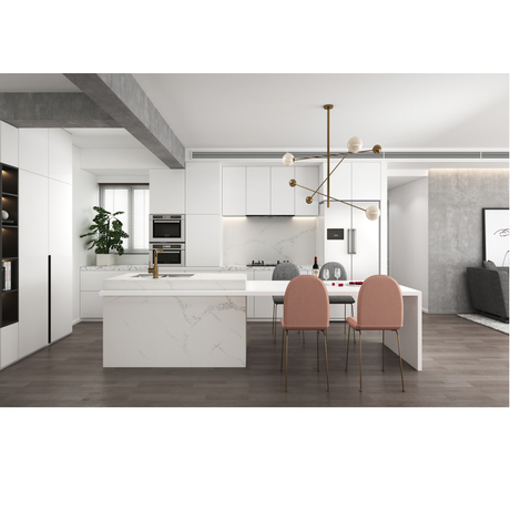 صفائح سطحية صلبة من الرخام الاصطناعي الأبيض من كلكتا HW6801