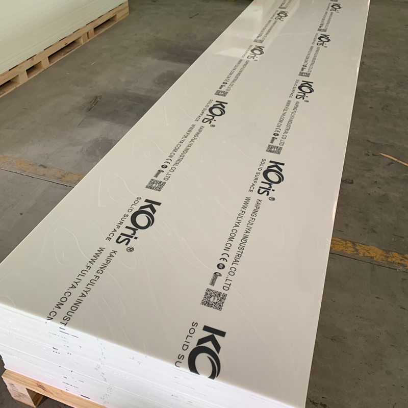 المطبخ كونترتوب 6-30 مم 100٪ أكريليك نقي صلبة أسطح رخامية من الكتان