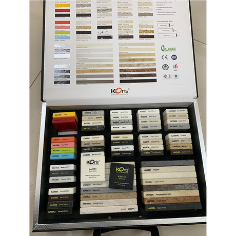 لوح كوارتز لوح حجر اصطناعي أكريليك أسود صلب كونترتوب